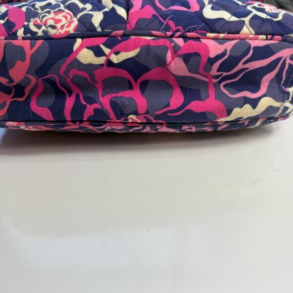 Vera Bradley Triple Zip Hipster crossbody in the retired Katalina Pink pattern. - Picture 13 of 14